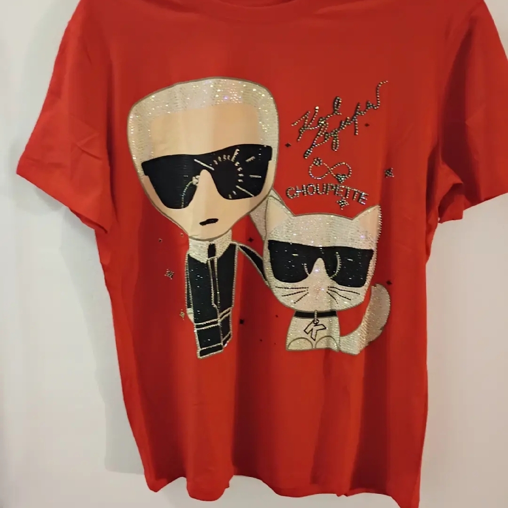 Charming Canine Duo Graphic Tee - White - Picture 3 of 11